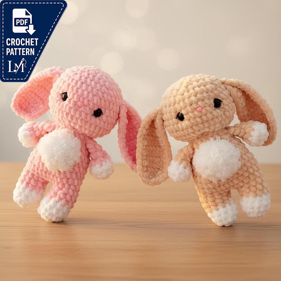 Baby Bunny Crochet Pattern Ideas for Soft Amigurumi Toys 4